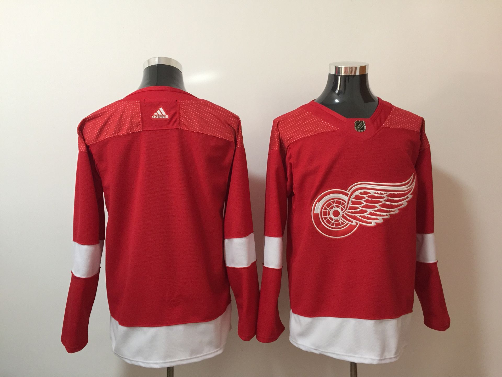 Men Detroit Red Wings Blank Red Hockey Stitched Adidas NHL Jerseys->philadelphia flyers->NHL Jersey